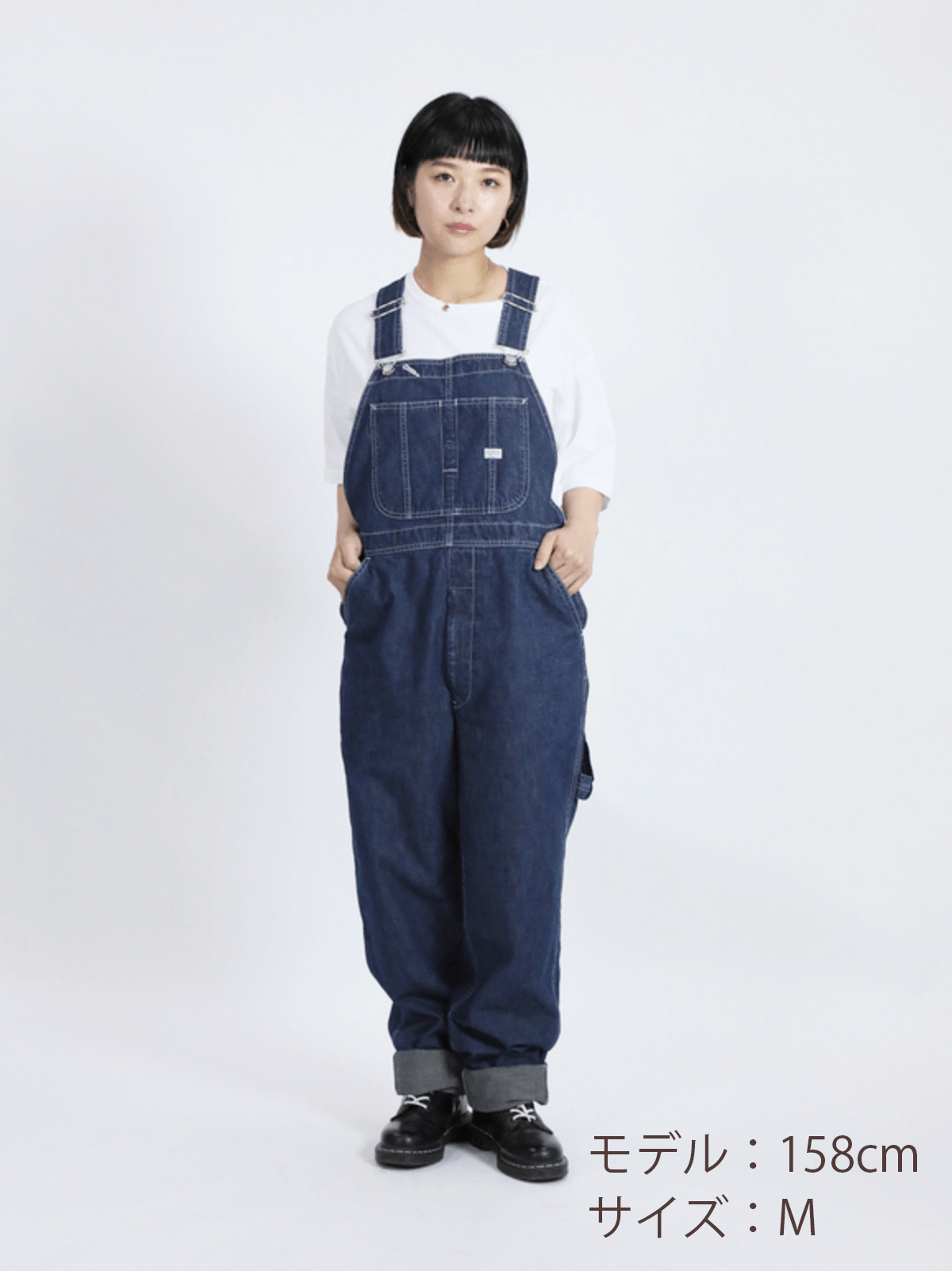 Denim Overalls Salopettes Indigo Color Unisex