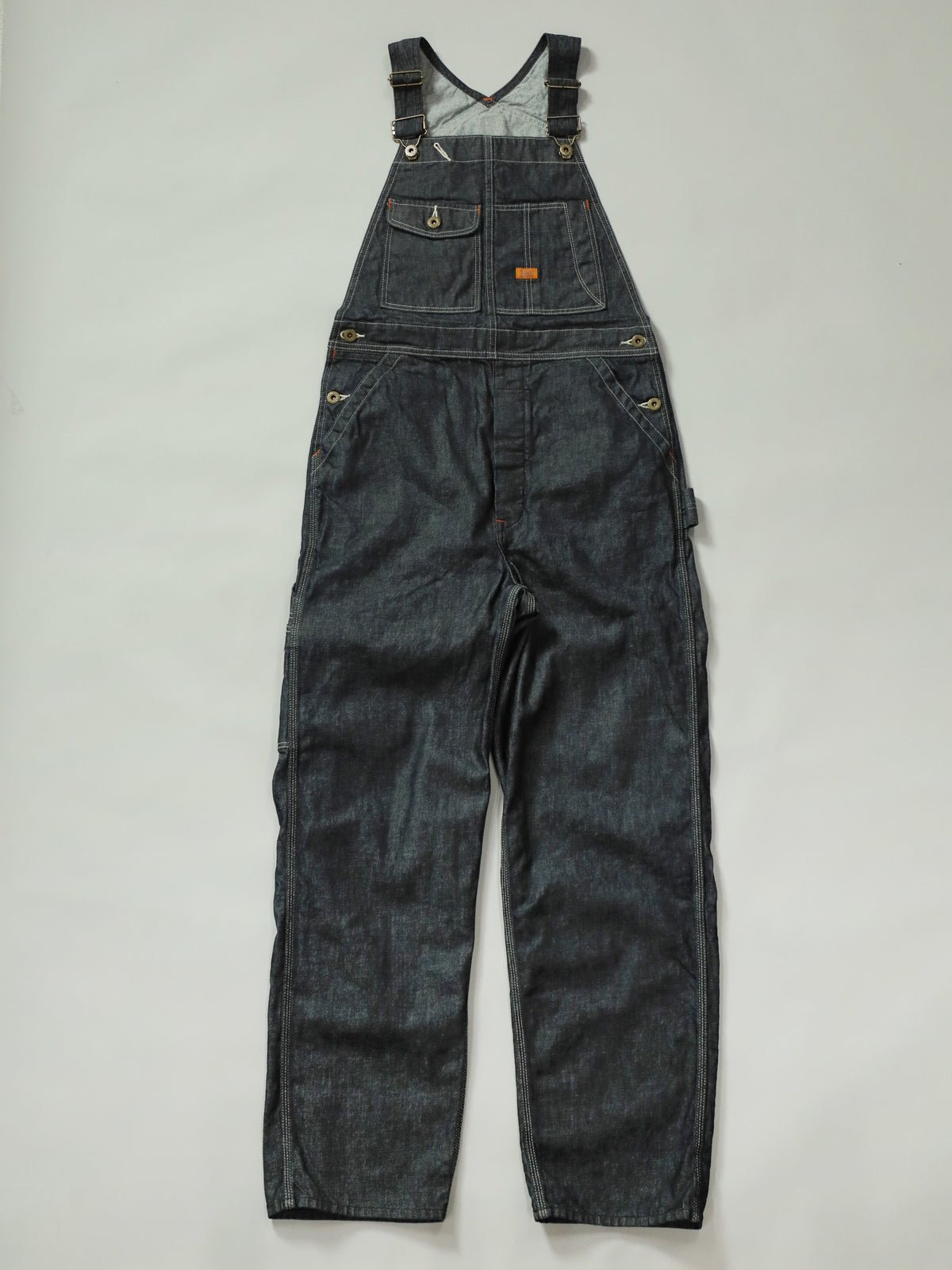 B-1969-XX-O 岡山産セルビッチデニム オーバーオール ワンウォッシュ SELVEDGE DENIM OVERALLS