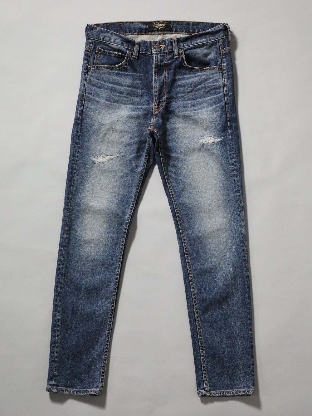 Premium Jeans Tapered Straight Distressed Color/Men's