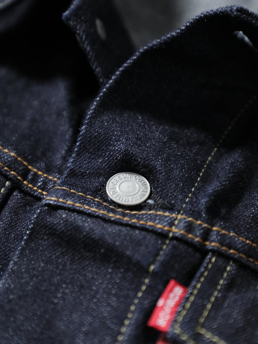 BOBSON | ボブソン | 岡山デニム | セルビッチデニムジャケット | Gジャン | ワンウオッシュ