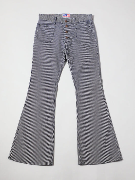 BOBSON | ボブソン | 岡山デニム | ストレッチジーンズ | ヒッコリーデニム | ワンウォッシュ |  70s bell bottom