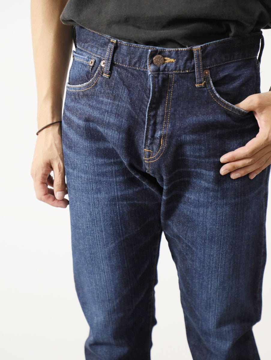 Premium Classic Straight Jeans Distressed Color/Men's