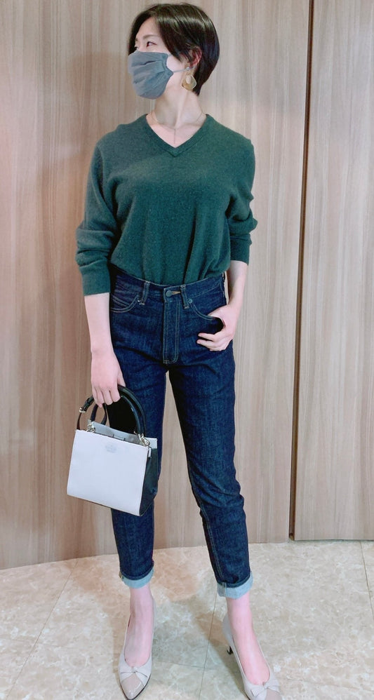 トレンドカラーの主役「グリーン」を振り向かせちゃう！最旬デニムコーデ３days！