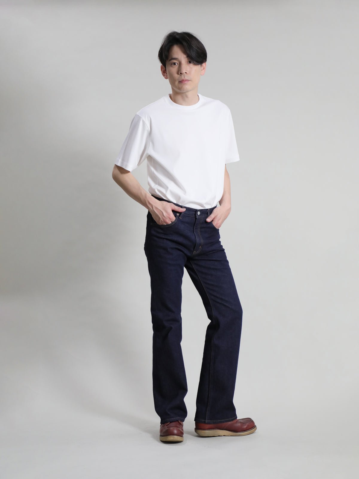 12.5oz Bell-bottom jeans, one-washed/unisex