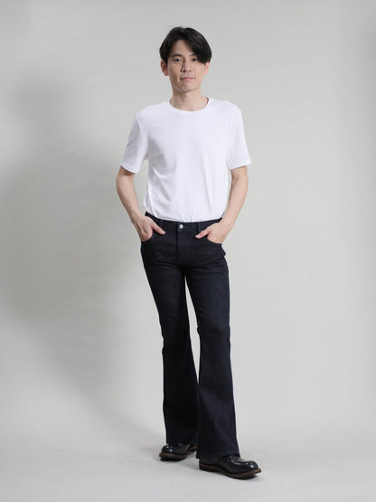 Zimbabwe Cotton Bell Bottom Jeans Black Color Denim/Unisex