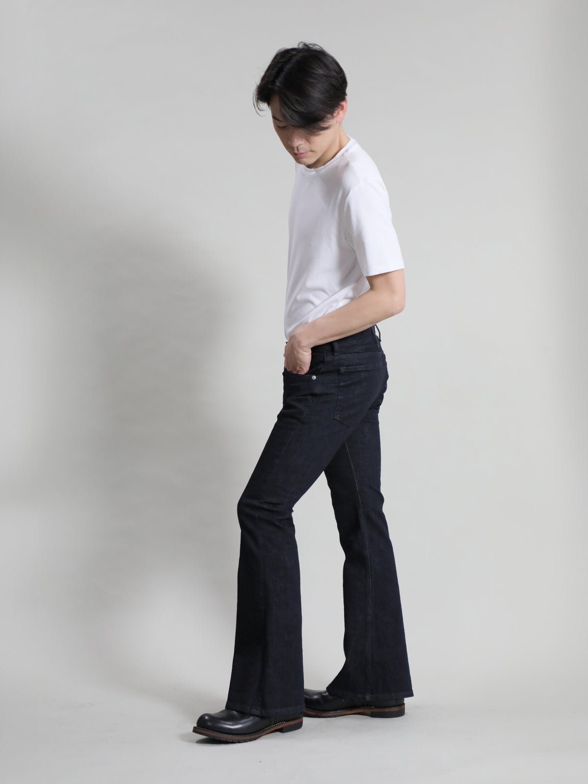 Zimbabwe Cotton Bell Bottom Jeans Black Color Denim/Unisex