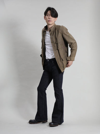 Zimbabwe Cotton Bell Bottom Jeans Black Color Denim/Unisex