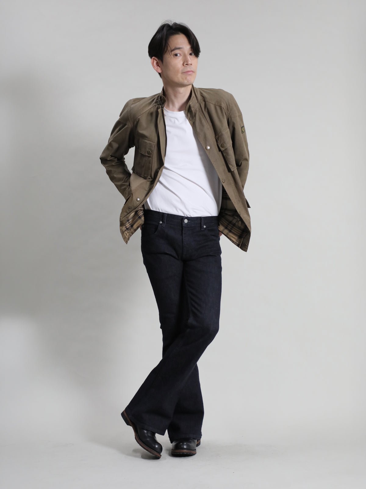 Zimbabwe Cotton Bell Bottom Jeans Black Color Denim/Unisex