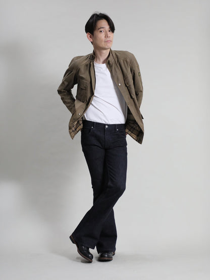 Zimbabwe Cotton Bell Bottom Jeans Black Color Denim/Unisex