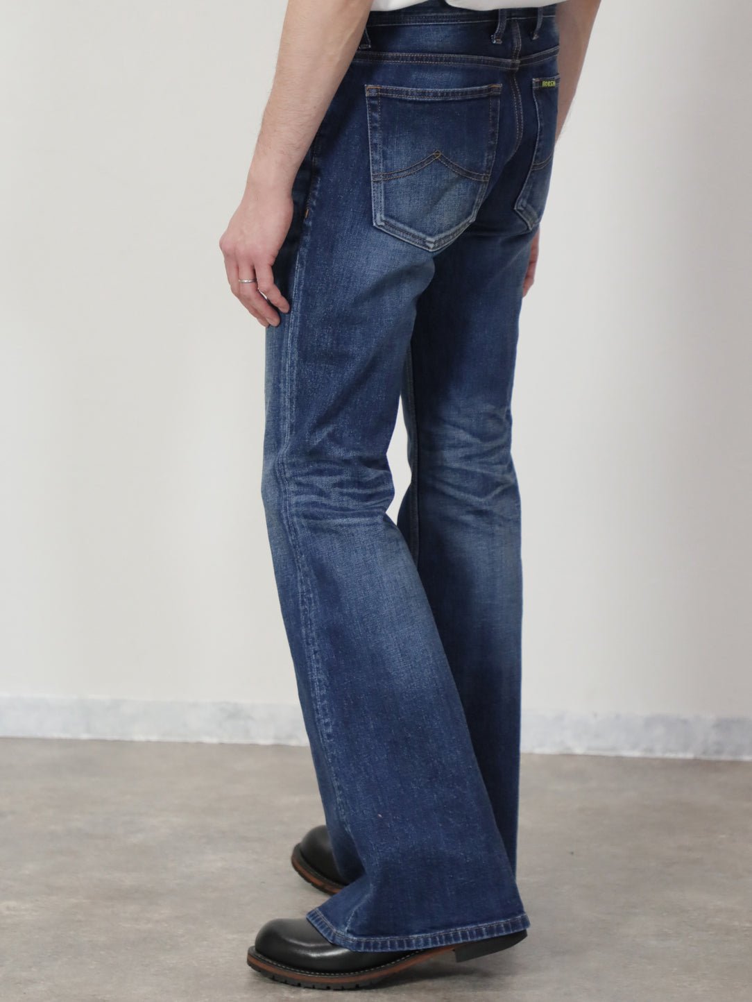 12.5oz Bell-bottom jeans, Distressed Color/unisex – BOBSON JEANS