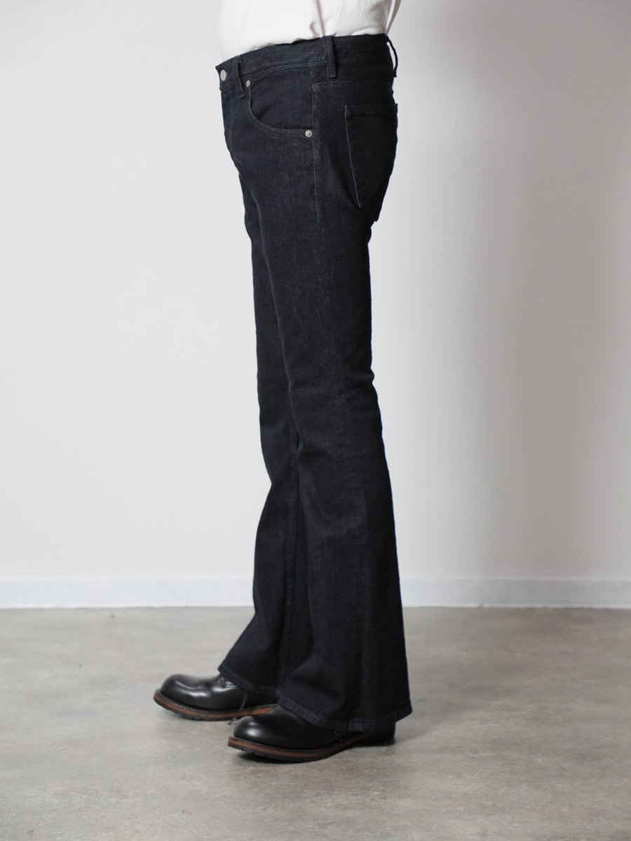 Zimbabwe Cotton Bell Bottom Jeans Black Color Denim/Unisex
