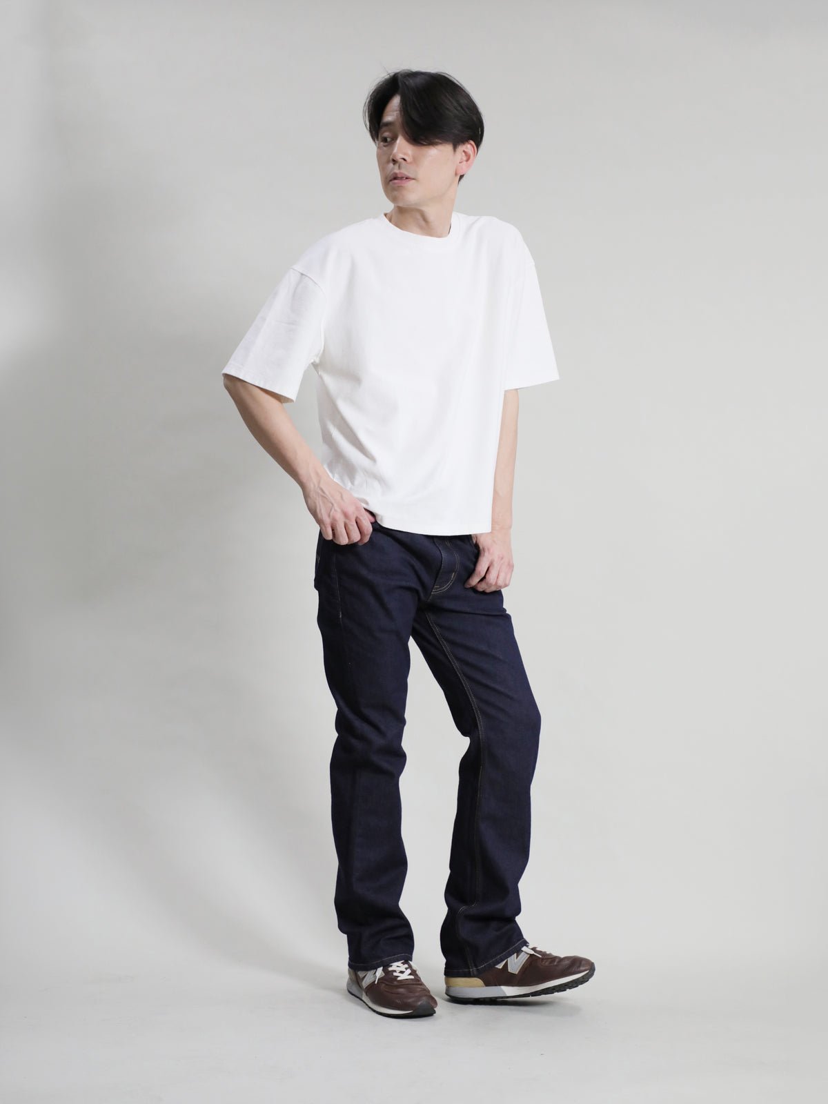 Shoe-cut jeans, one-washed color/unisex