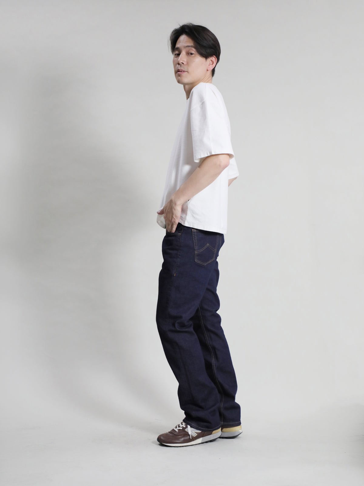 Shoe-cut jeans, one-washed color/unisex