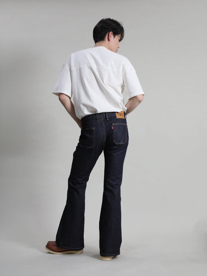 12.5oz Patch Pocket Bell Bottom Jeans 1970s Revival Model One Wash Color/Unisex