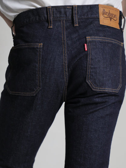 12.5oz Patch Pocket Bell Bottom Jeans 1970s Revival Model One Wash Color/Unisex