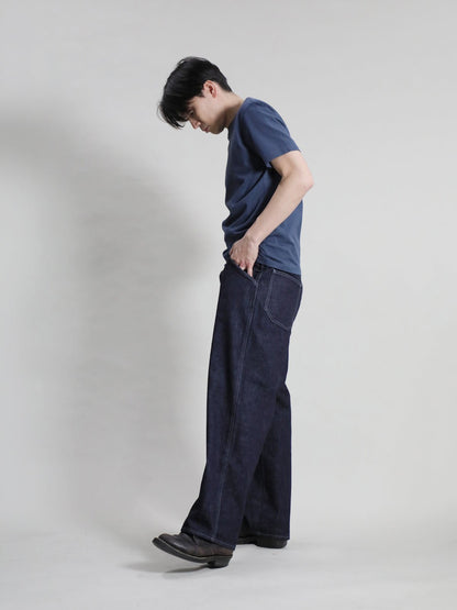 13.5oz Men's Crunch Denim Wide-Leg Jeans