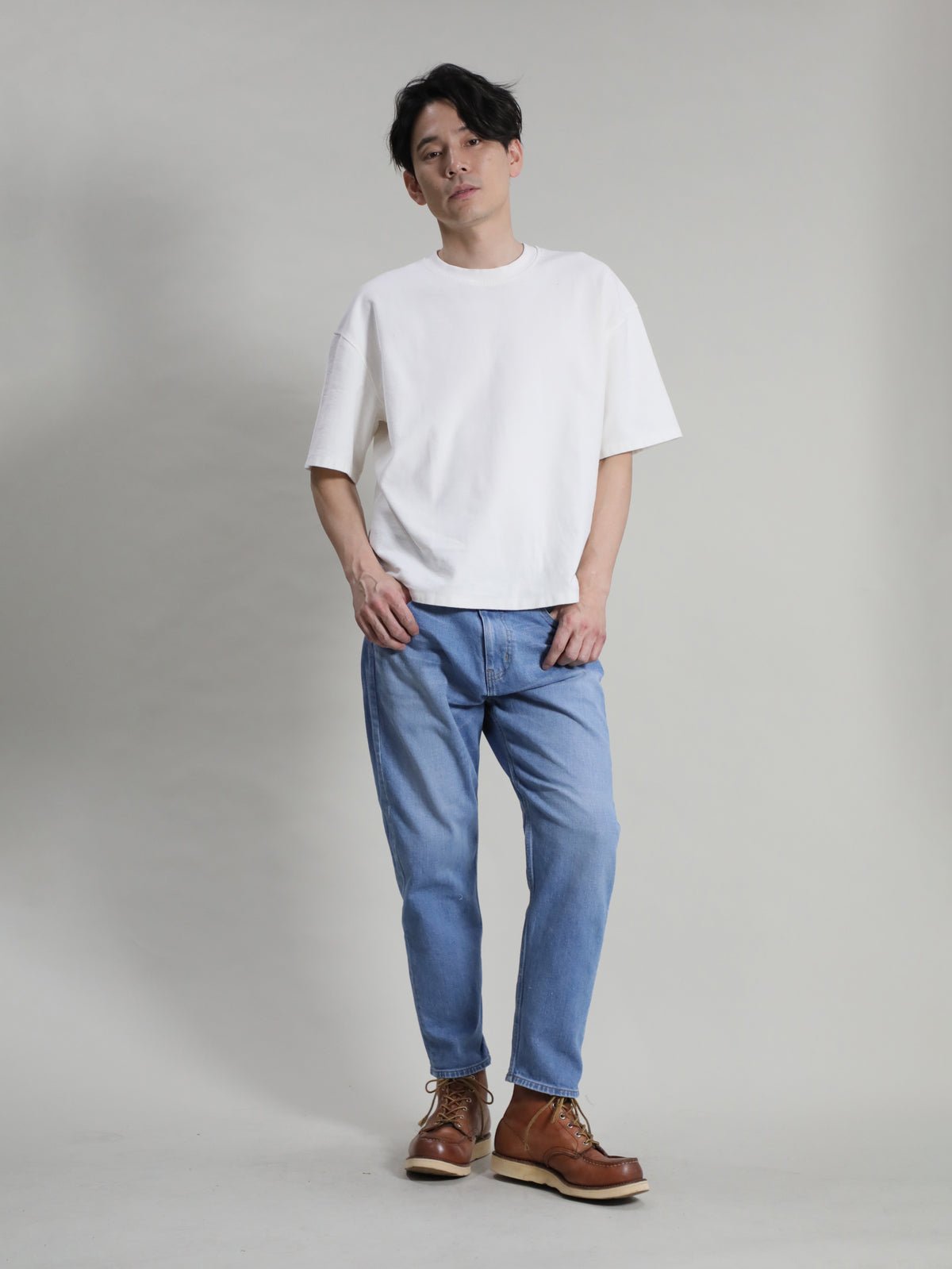 12.5oz Loose-fitting Tapered Jeans Type 622 Reproduction Bleached Color/Unisex