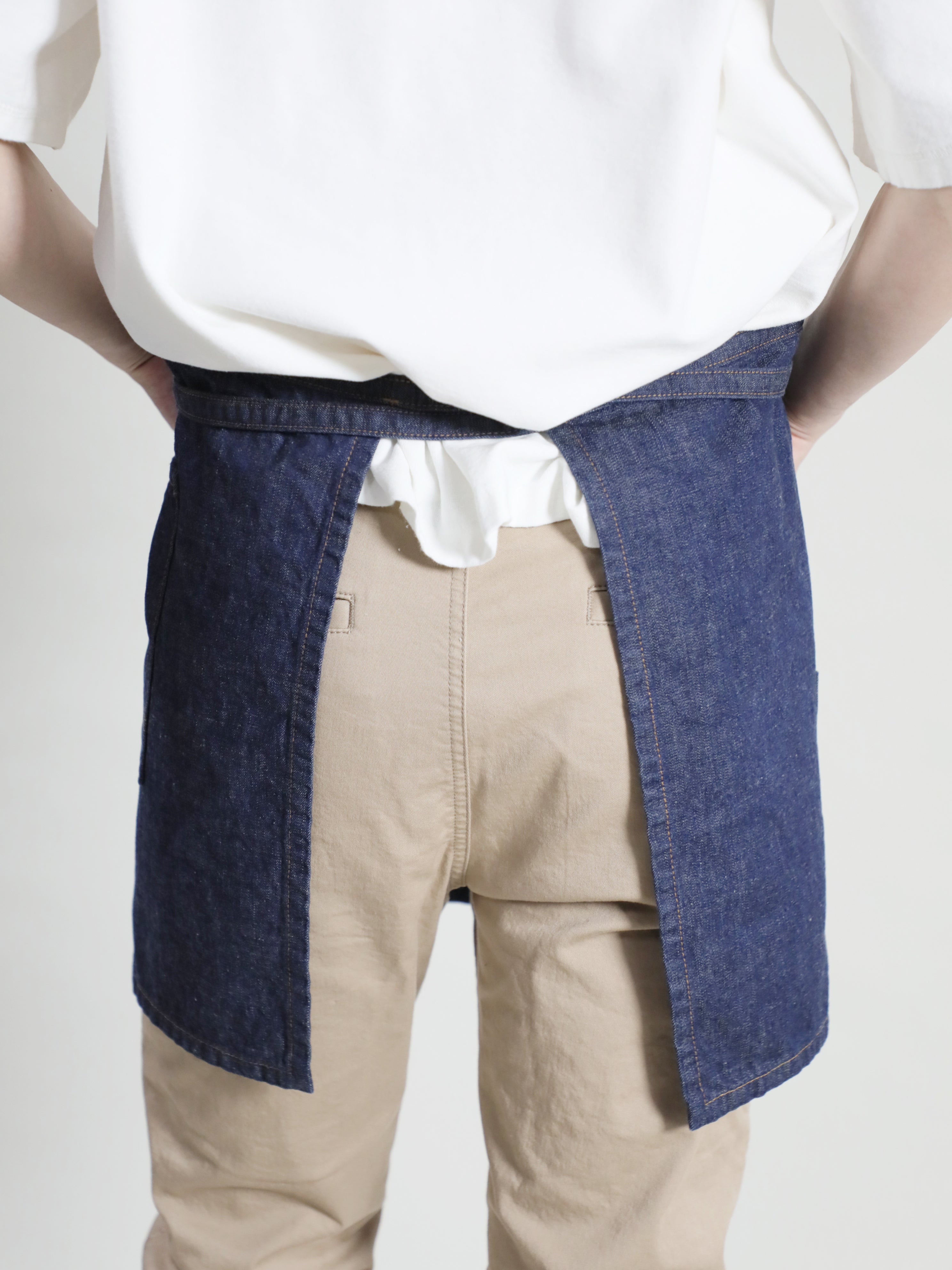 2WAY Denim Apron Zimbabwe Yarn x Okayama Weave Denim [10oz