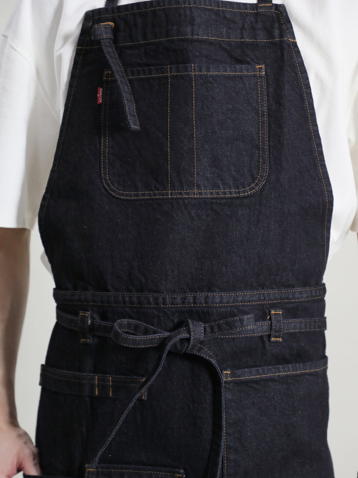 2WAY Denim Apron Okayama Denim [12oz] Bleached Color/Indigo Color Unisex