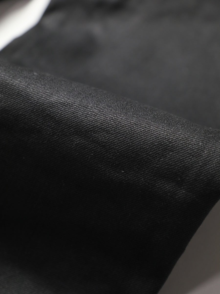 B-1969-XX-J-BK  Selvedge Black Denim Straight Jeans
