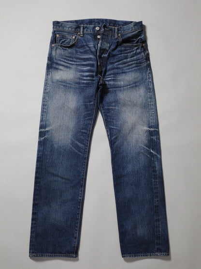 B-1969-XX-J-970 【Okayama-made Selvedge Denim】 Jeans, Used Wash, Straight Selvedge Denim usedwash