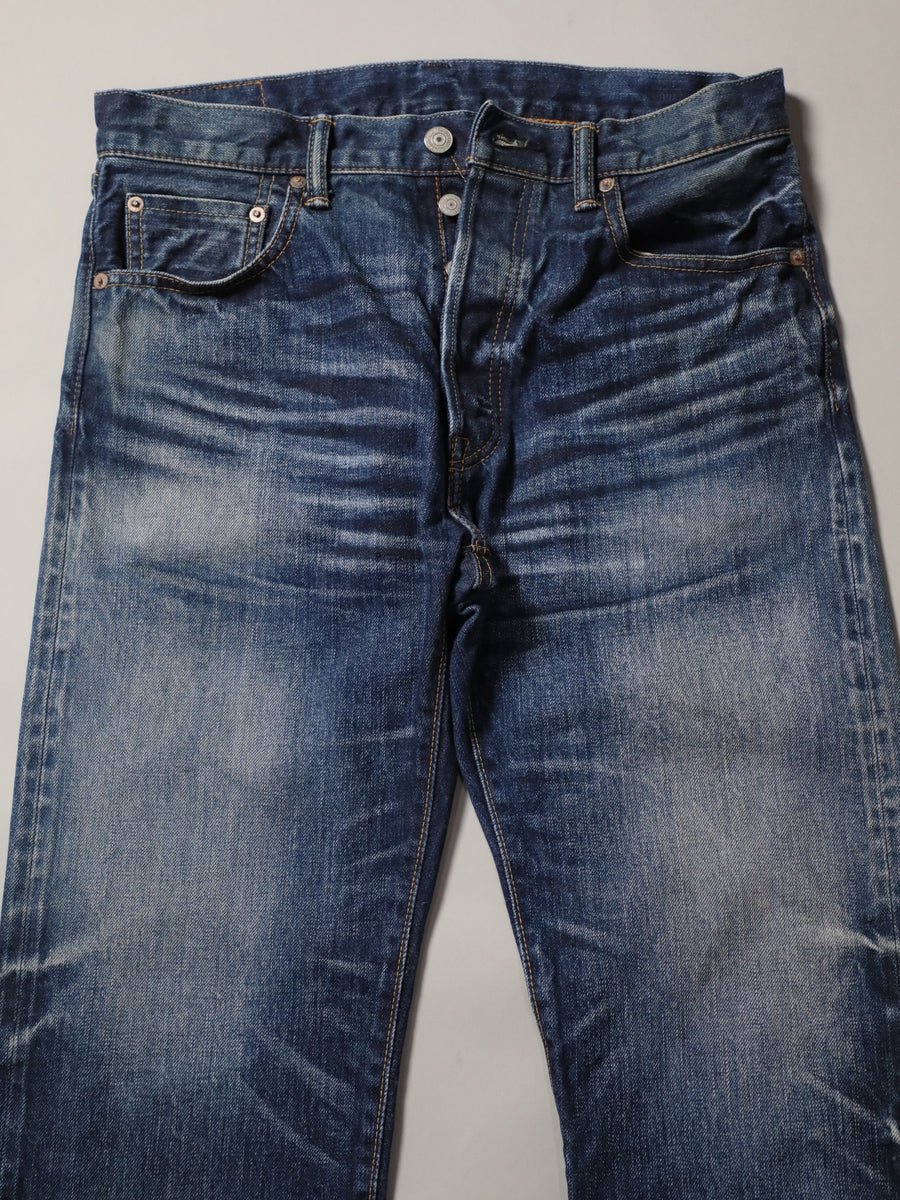 B-1969-XX-J-970 【Okayama-made Selvedge Denim】 Jeans, Used Wash, Straight Selvedge Denim usedwash
