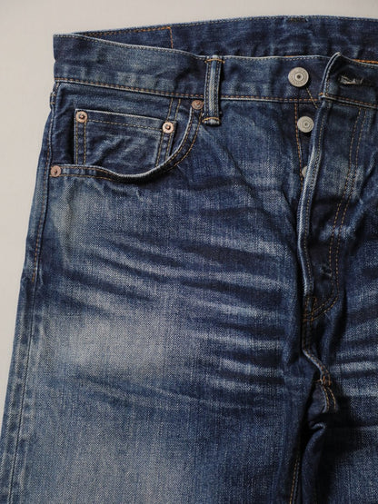B-1969-XX-J-970 【Okayama-made Selvedge Denim】 Jeans, Used Wash, Straight Selvedge Denim usedwash