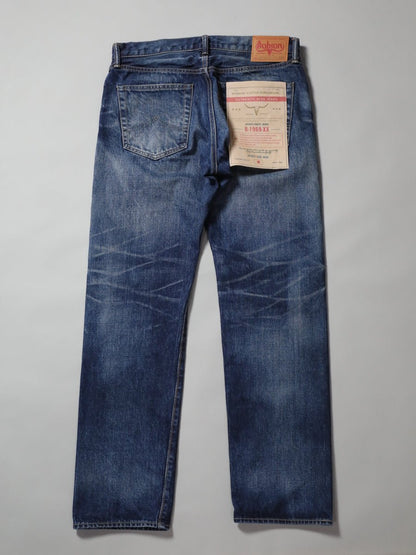 B-1969-XX-J-970 【Okayama-made Selvedge Denim】 Jeans, Used Wash, Straight Selvedge Denim usedwash