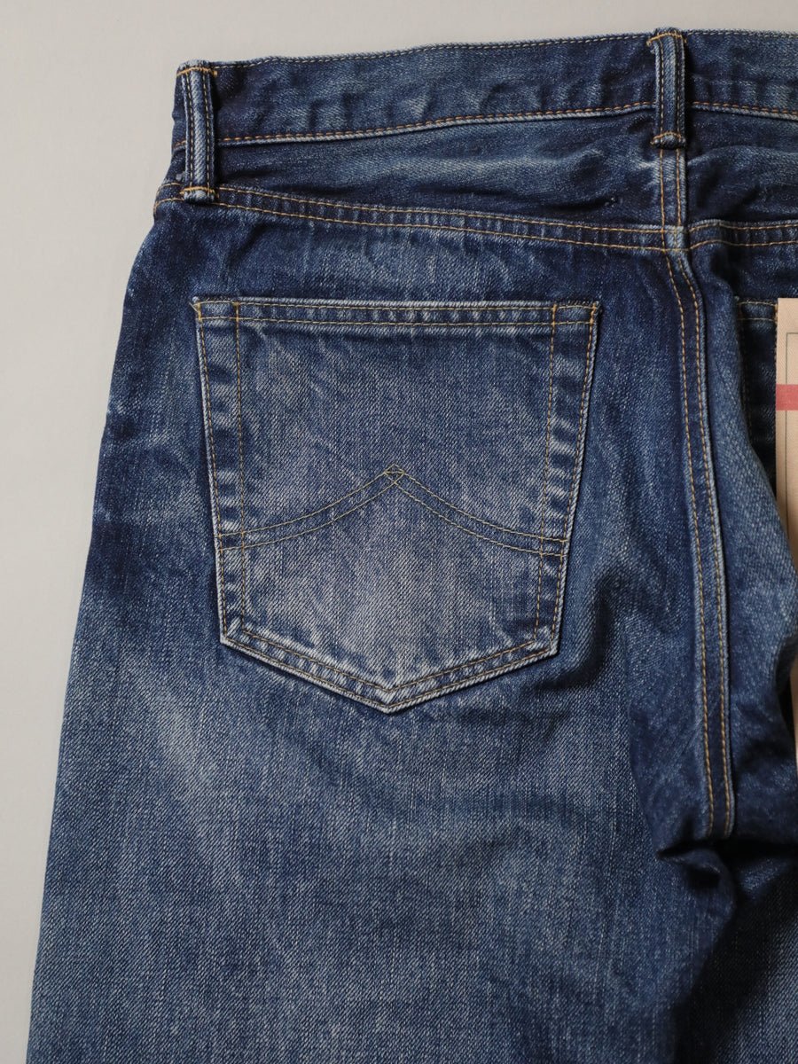 B-1969-XX-J-970 【Okayama-made Selvedge Denim】 Jeans, Used Wash, Straight Selvedge Denim usedwash