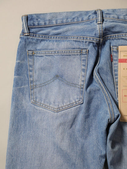 B-1969-XX-J-013 【Okayama-made Selvedge Denim】 Jeans, Bleach Wash, Straight Selvedge Denim usedwash