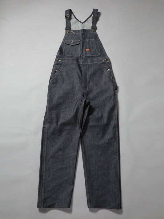 B-1969-XX-O-680 One-Washed Denim Overalls made with Selvedge Denim from Okayama