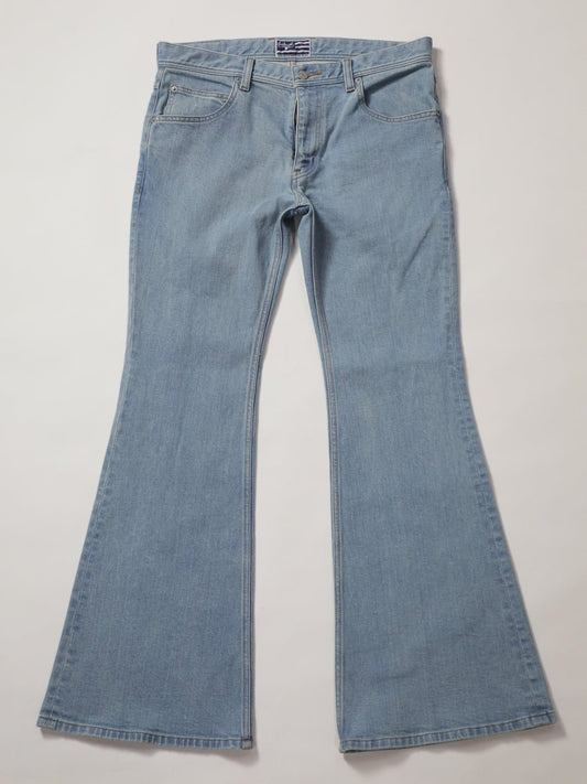 12.5oz Bell-bottom jeans, one-washed/unisex