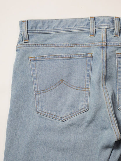 Bell-bottom jeans, retro high-bleach color, unisex, 12.5oz
