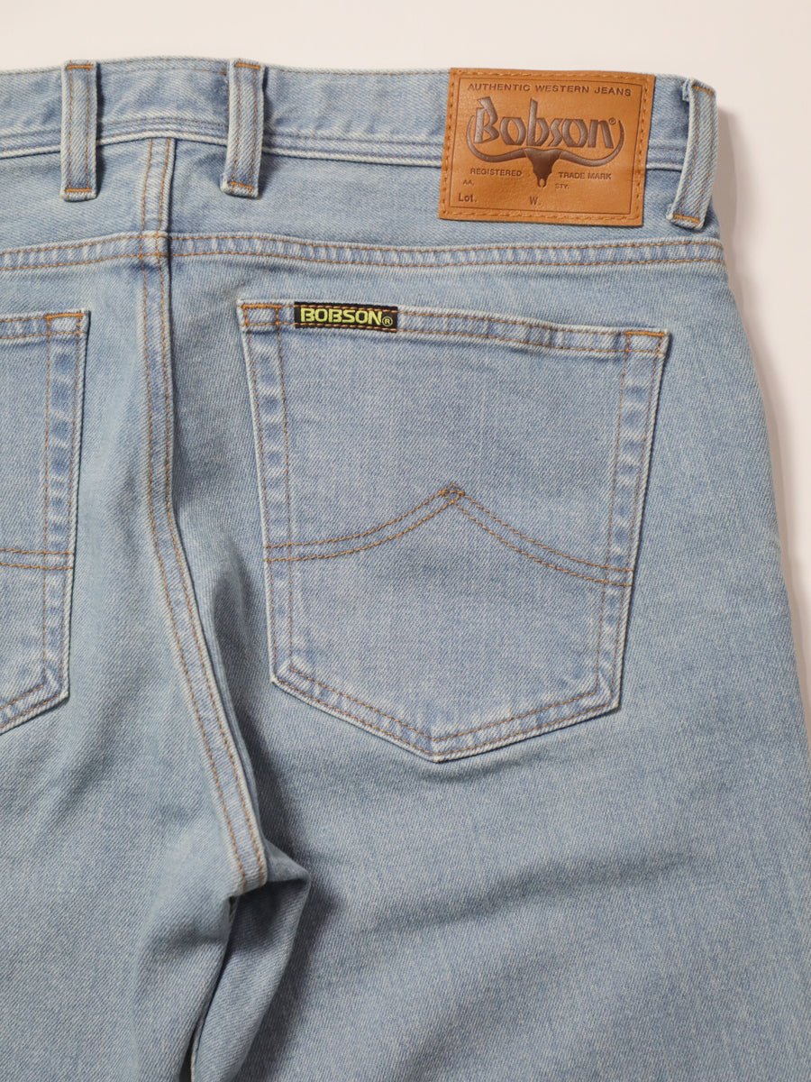 Bell-bottom jeans, retro high-bleach color, unisex, 12.5oz
