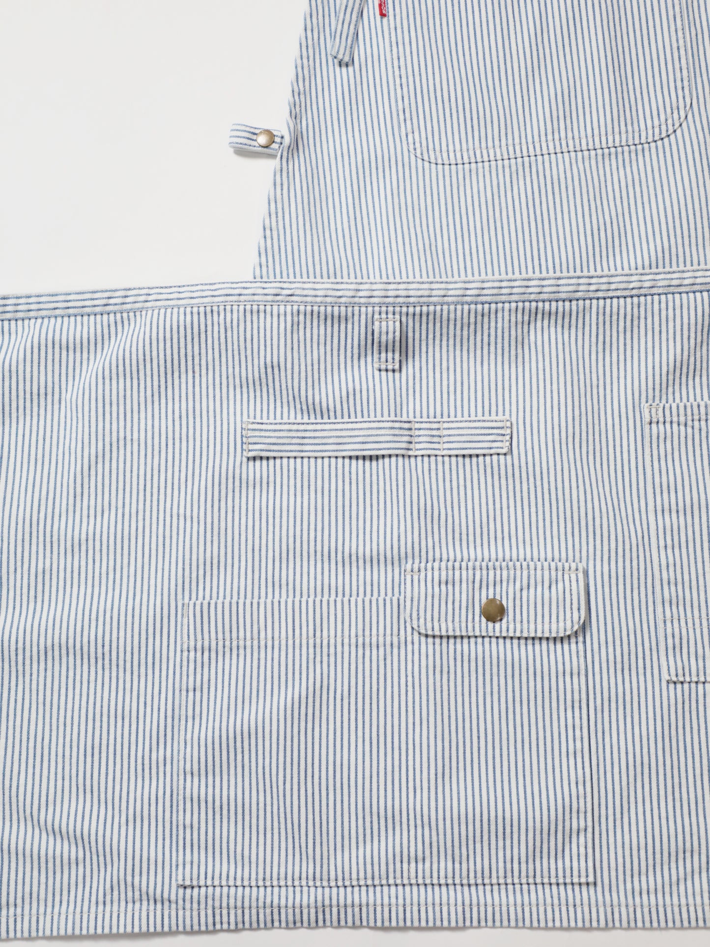2WAY Denim Apron Zimbabwe Yarn x Okayama Weave Denim [10oz] Bleached Color/Indigo Color Unisex
