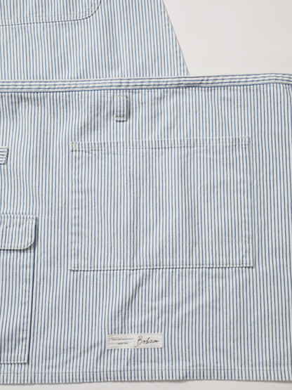 2WAY Denim Apron Zimbabwe Yarn x Okayama Weave Denim [10oz] Bleached Color/Indigo Color Unisex