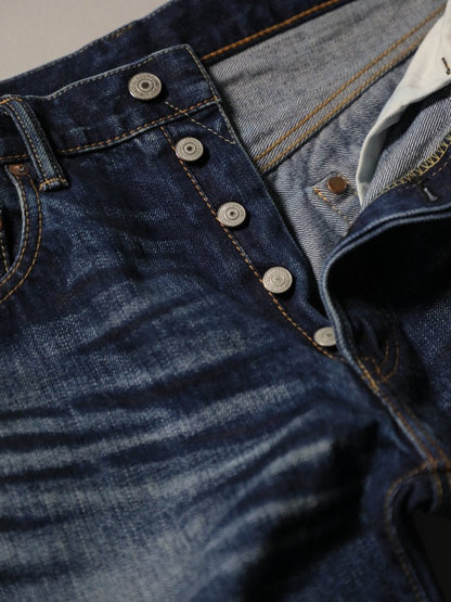 B-1969-XX-J-680 Selvedge Denim One-Washed Straight jeans