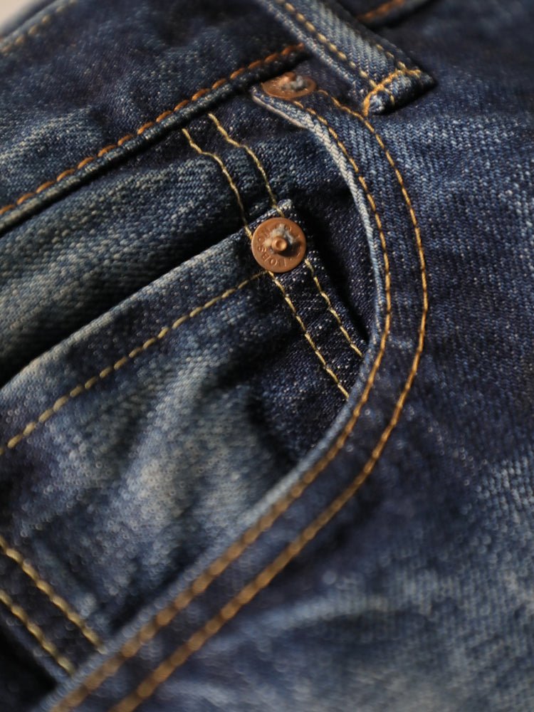 B-1969-XX-J-680 Selvedge Denim One-Washed Straight jeans