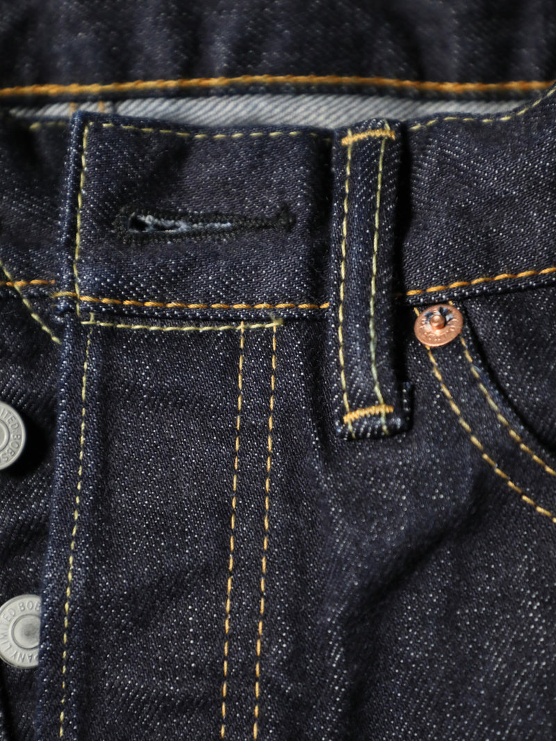 B-1969-XX-F-680 One-Wash Flare Jeans made with Selvedge Denim from Okayama