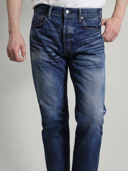B-1969-XX-J-970 【Okayama-made Selvedge Denim】 Jeans, Used Wash, Straight Selvedge Denim usedwash