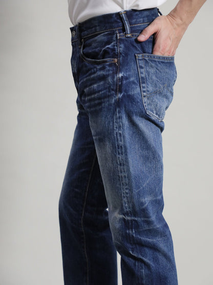 B-1969-XX-J-970 【Okayama-made Selvedge Denim】 Jeans, Used Wash, Straight Selvedge Denim usedwash