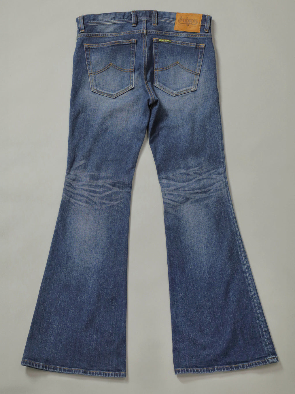 12.5oz Bell-bottom jeans, Distressed Color/unisex