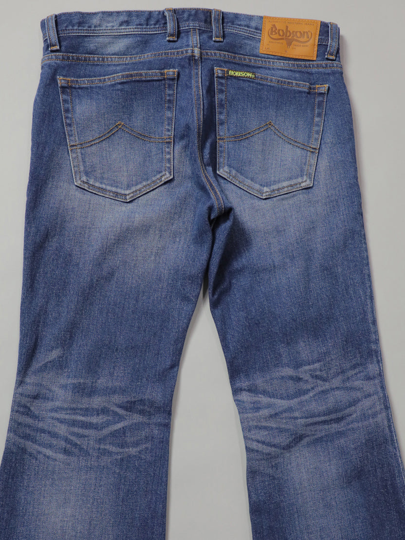 12.5oz Patch Pocket Bell Bottom Jeans Type 550 Reproduction