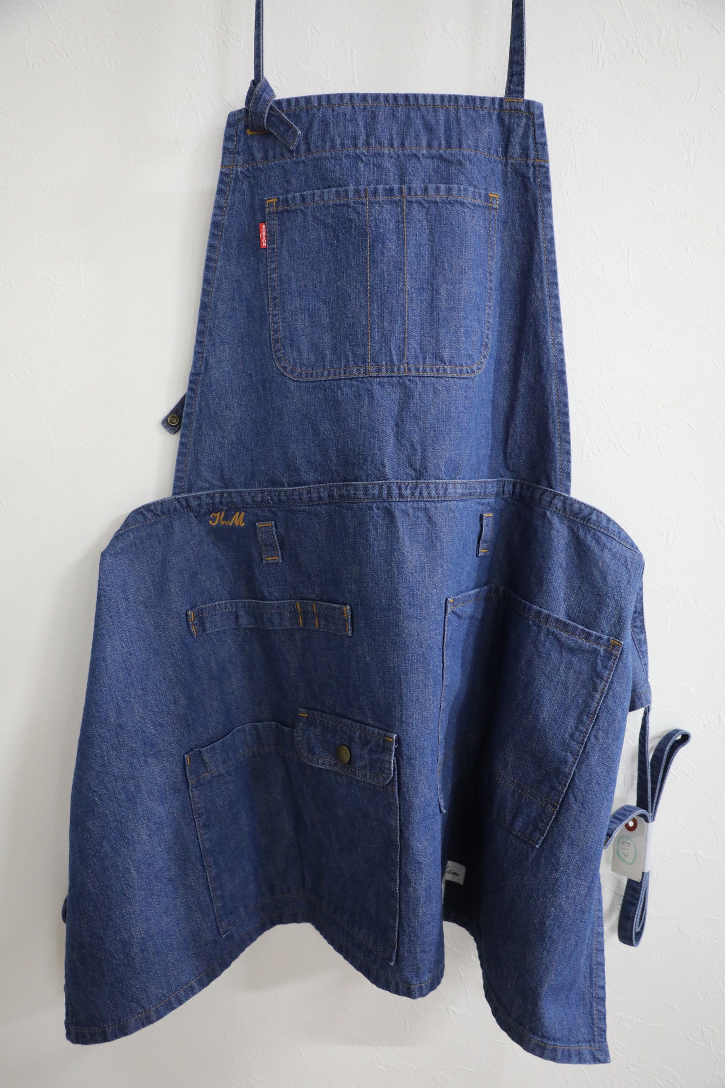 2WAY Denim Apron Okayama Denim [12oz] Bleached Color/Indigo Color Unisex