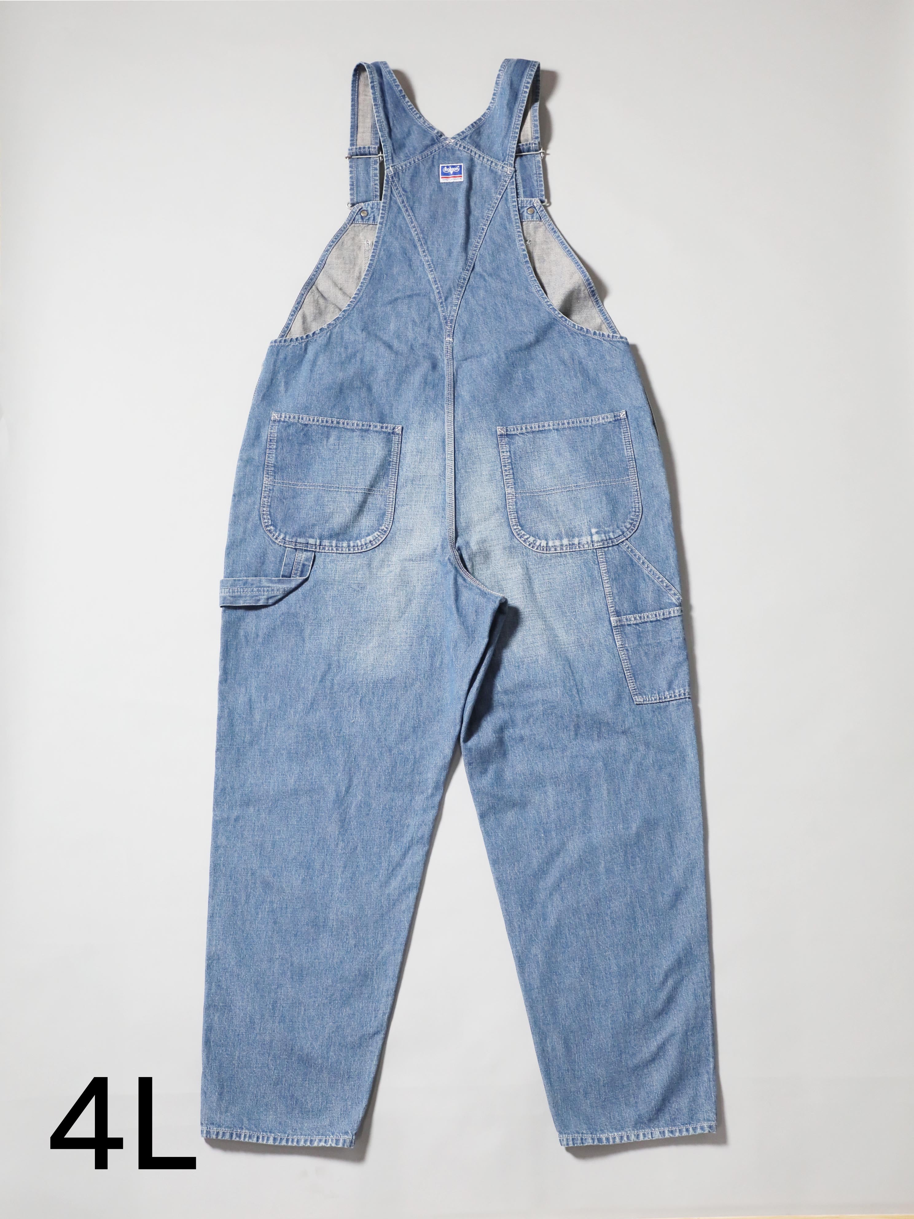 Denim Overalls Salopettes Bleached Color Unisex