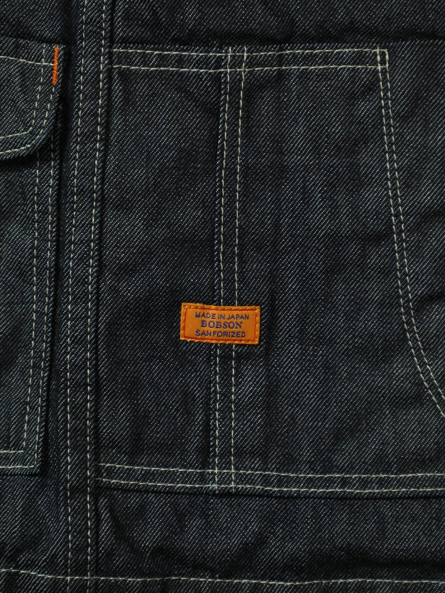 B-1969-XX-O 岡山産セルビッチデニム オーバーオール ワンウォッシュ SELVEDGE DENIM OVERALLS