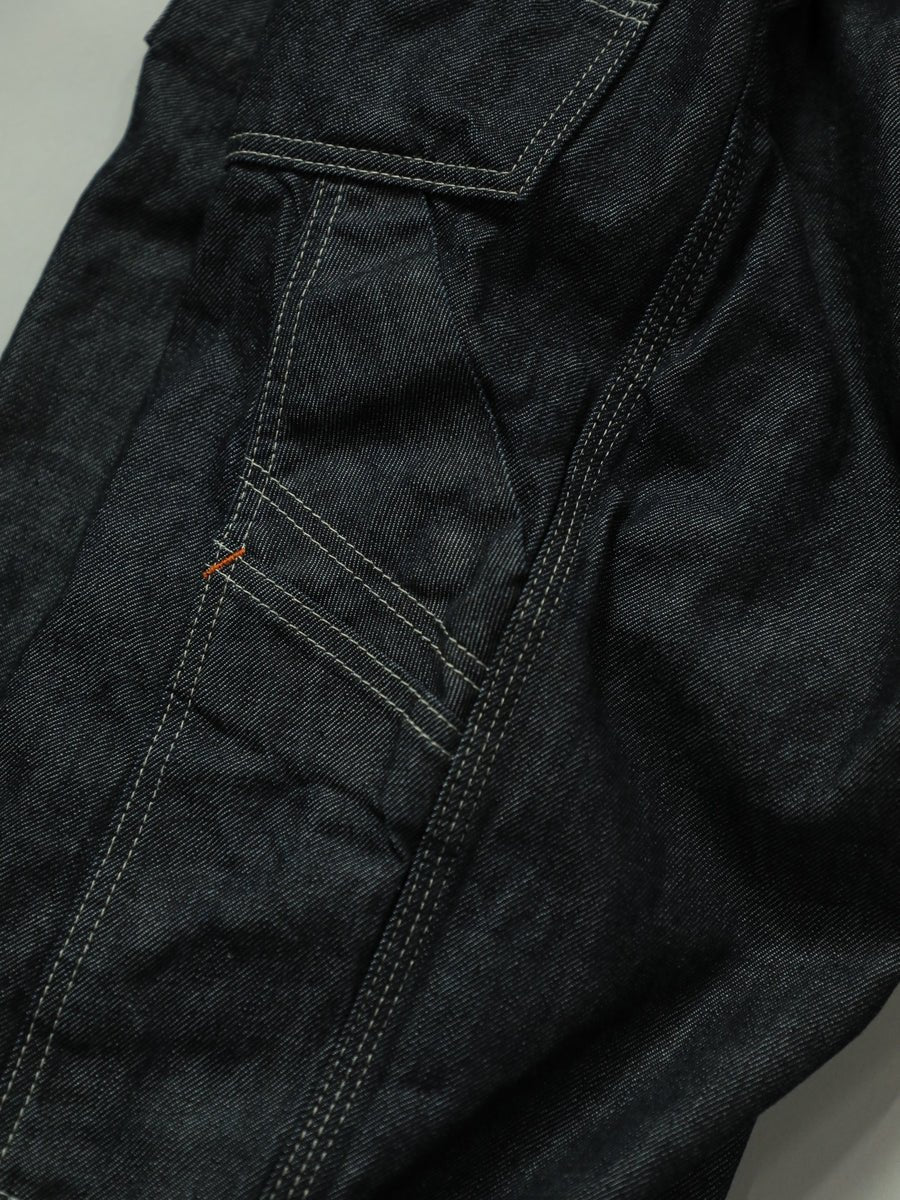 B-1969-XX-O 岡山産セルビッチデニム オーバーオール ワンウォッシュ SELVEDGE DENIM OVERALLS