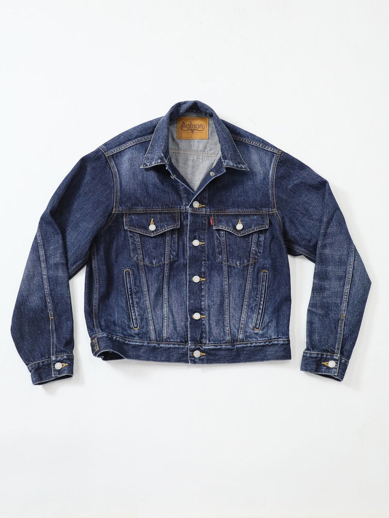 Premium denim jacket vintage wash unisex