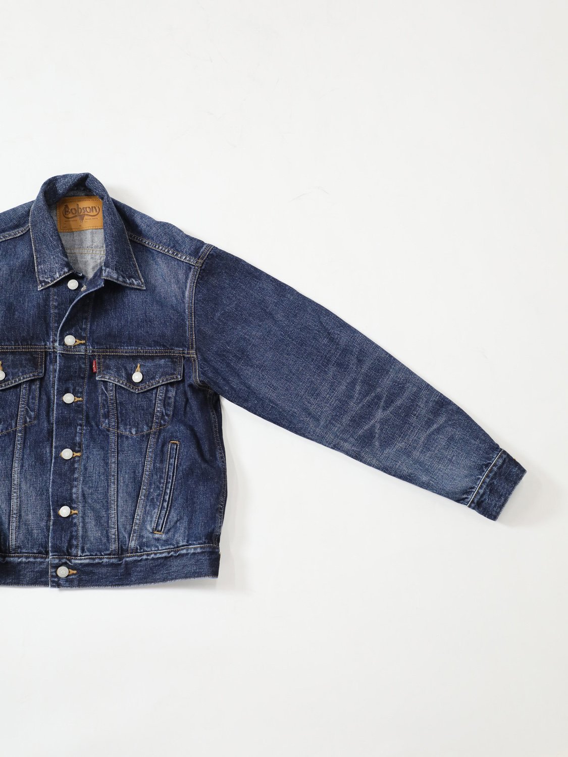 Premium denim jacket vintage wash unisex