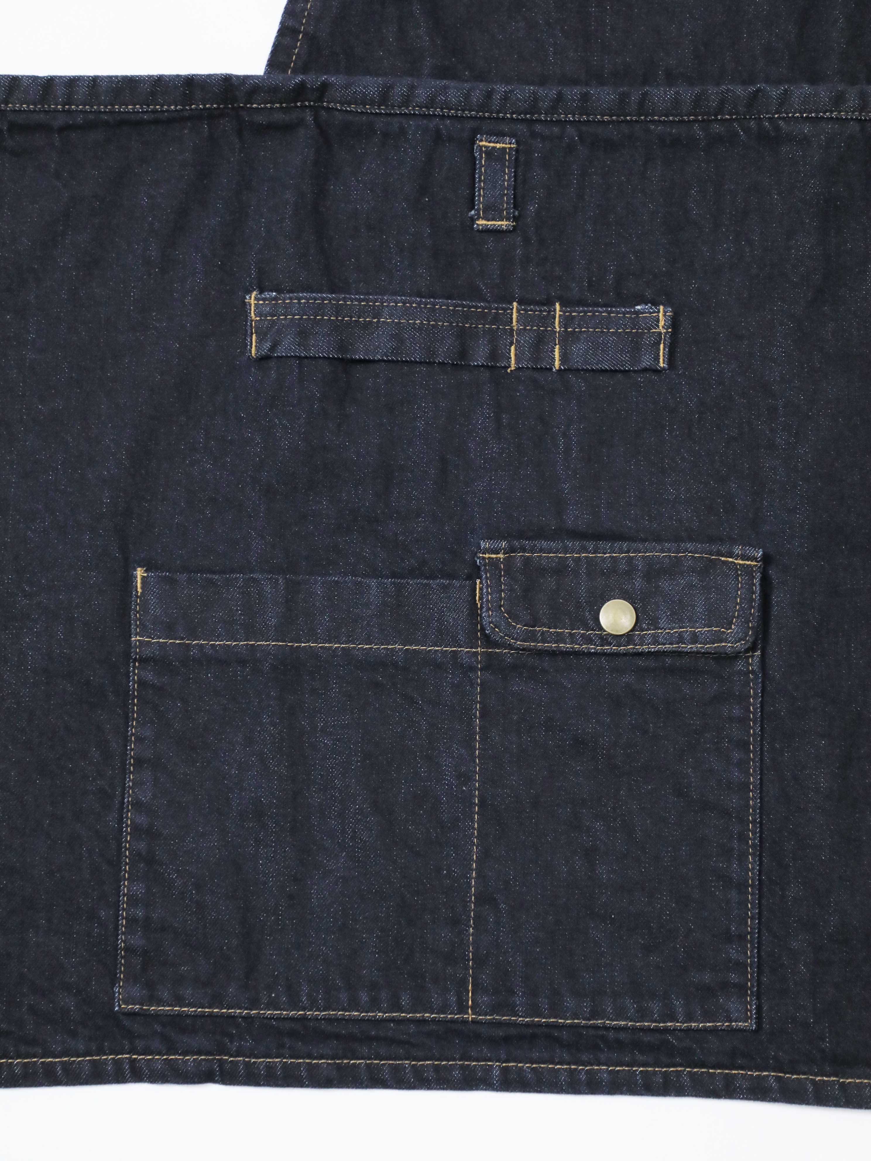 2WAY Denim Apron Okayama Denim [12oz] Bleached Color/Indigo Color